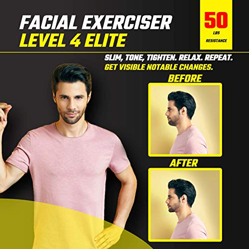 Jawzrsize Jaw, Face, And Neck Exerciser - Define Your Jawline, Slim And Tone Your Face, Look Younger And Healthier - Helps Reduce Stress And Cravings - Facial Exerciser (Level 4 - Elite) (Green) #TOP5