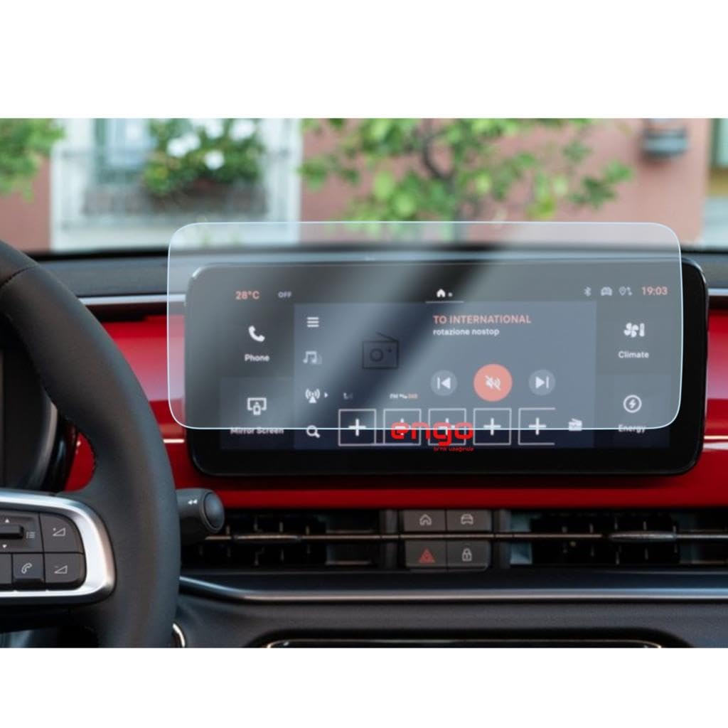 Engo Fiat 600 10 İnç İle Uyumlu Ekran Koruyucu Multimedya Nano Parlak