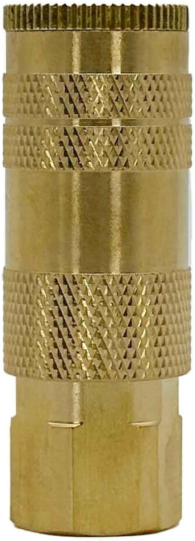 High Performance Air Hose Fittings, Manual Sleeve Guard Coupler Kit (14pcs), Lincoln, L Type, 1/4" Coupler x 1/4" Thread NPT