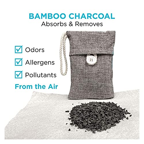 Geactiveerde koolstof 5 Pack Natural Bamboo Houtskool Luchtzuiverende tas Nature Fresh Air Purifier Tassen Geactiveerde… - Image 6