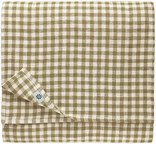 Linen & Cotton Gingham Tablecloth Estella, 100% Linen