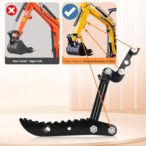 Hydrauliczne mocowanie kciuka do minikoparek, zestaw akcesoriów do koparek o dużej wytrzymałości z wężami hydraulicznymi, zwiększa wydajność kopania