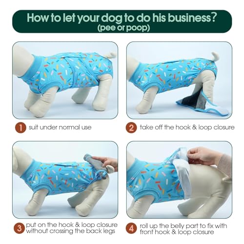 Kuoser Dog Surgery Suit, Female Dog Recovery Suit Doggie Onesie for Surgery by Kuoser - Image 5