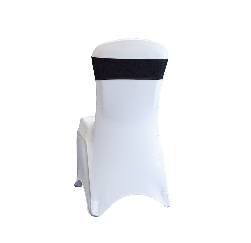Decor Trader SPANDEX-LYCRA-CHAIR-BANDS-WITH-VELCRO-2-COLOURS (Black)