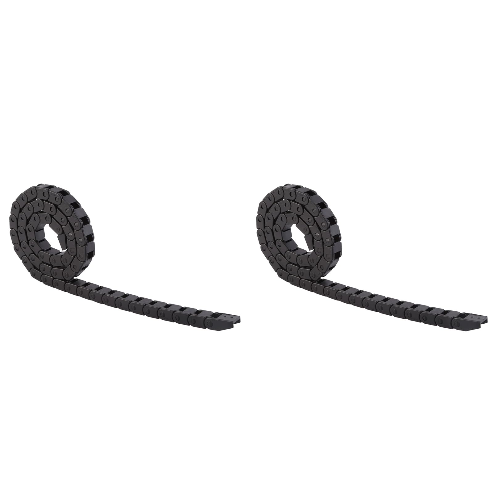 2PCS Cable Drag Chain, R28 Black Nylon Cable Drag Chain Wire Carrier 1000mm/40 in Long for 3D Printer CNC Router Machine CNC Machine Tools, Electronic Equipment, Stone, Glass