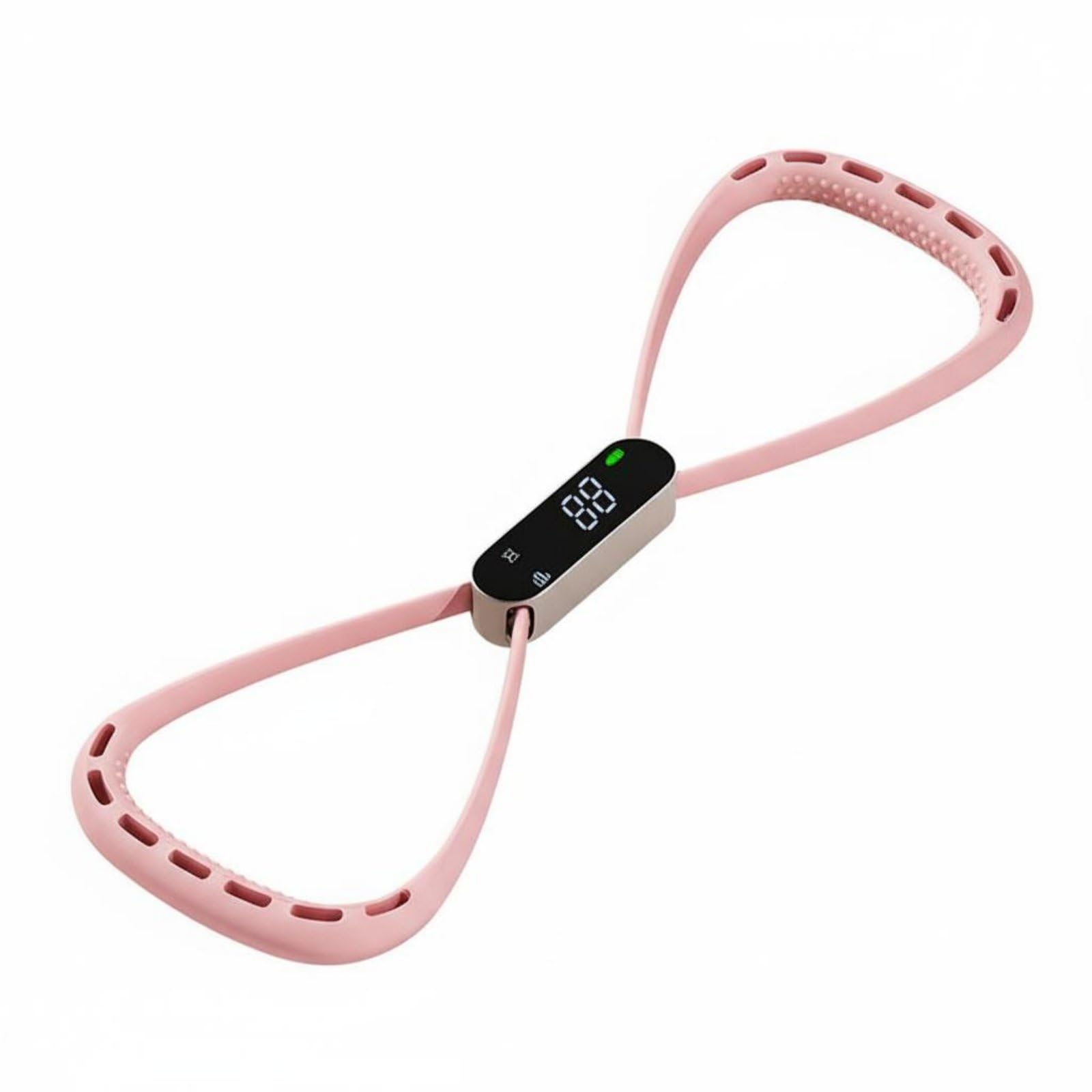 Trainingsband Widerstandsband Fitnessband Dehnband mit Doppeltem Loop Und Digitalem Zähler für Rückentraining Und Armdehnung für Frauen Anfänger Senioren Büro Reise Zuhause