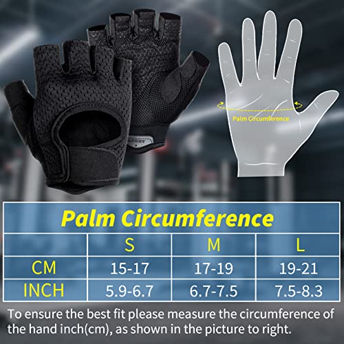 MELLIEX Fitness Handschuhe, Trainingshandschuhe Herren und Damen rutschfest Sporthandschuhe für Gewichtheben, Fahrrad, Gym, Krafttraining & Crossfit - S