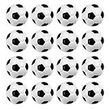 Gobesty 16 Stück Mini Fußball, 5cm Aufblasbarer Schaumstoffbälle Stressball Kinder Antistressball Fussball Klein Squeezable Stress Balls für Kinder und Erwachsene für Fußball Party