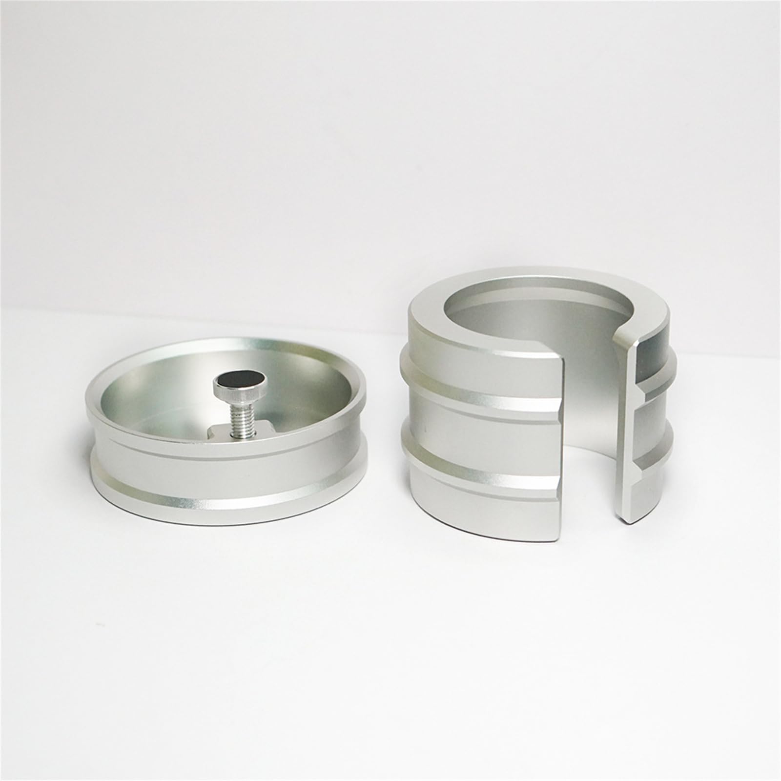 Tamperhalter, Aluminiumlegierung, Füllboden, Espressomatte, Station, Kaffeezubehör, Küchengerät, Kaffeemaschine, Zubehör, Hersteller, Griff, Druckpulver-Pad, Silbergriff