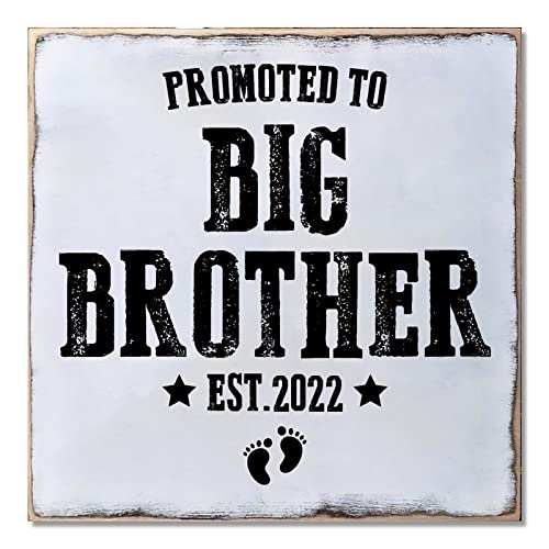 Panneau mural Promoted To Brother à suspendre 40,6 cm parfait pour un cadeau de grand frère