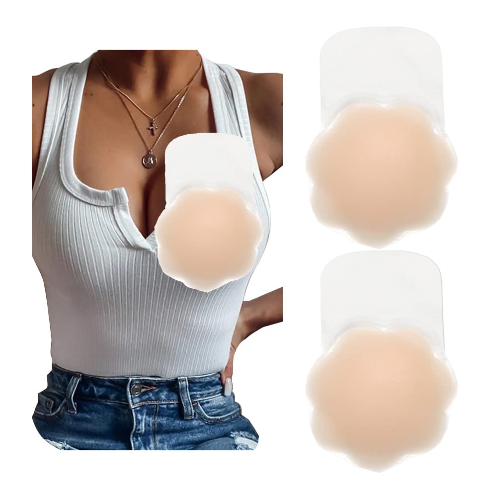 Pasties Nipple Covers Breast Lift Tape Large Silicone Nipple Cover Reusable Breast Tape