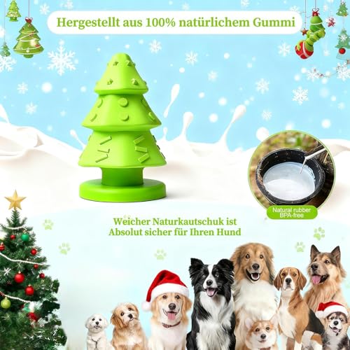 Lairle Weihnachten Hundespielzeug,Hund Kauspielzeug für Aggressive Kauer,Unverwüstliche robuste quietschende Hundespielzeug,Hund Kauspielzeug für kleine mittlere große Rasse