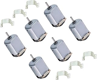 6 Pack DC 1.5-3V 15000RPM Mini Electric 130 Motor Kit for DIY Remote Control Toy Car Hobby, Motor, STEM, and Various Experiments with 6 PCS Metal Mount