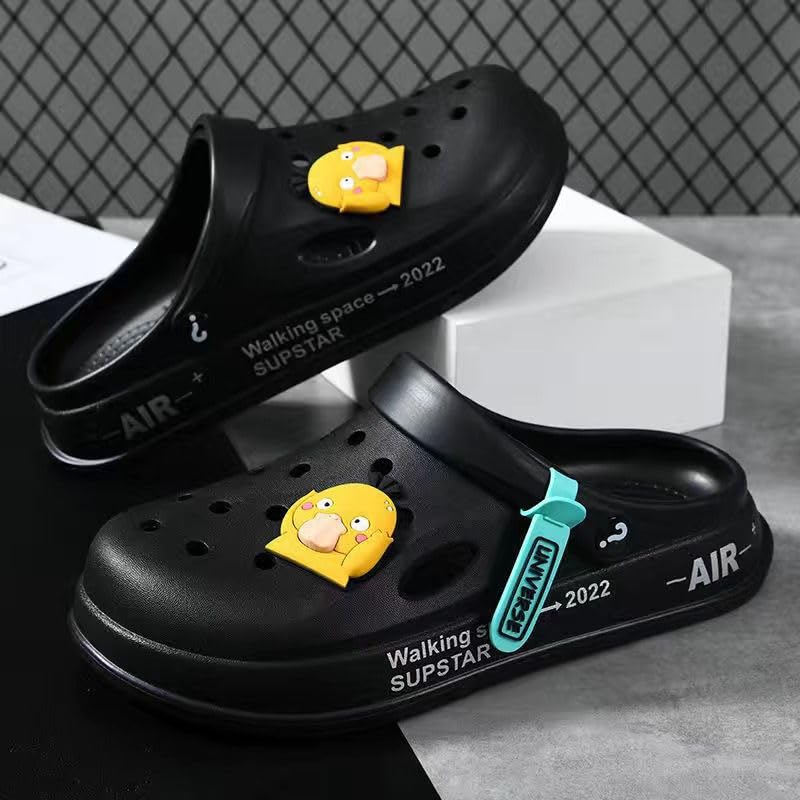 Slippers for Women Pantuflas Para Mujer Cute Smile Face Slides Sandals for Summer (10,Duck-B)2