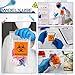 Teenyyou Biohazard Specimen Bags 6 x 9 Inch/ 15 x 25 cm Laboratory Sample Bag with Biohazard Logo Printing Top Sealable Suitable for Lab Test Facilities with External Document Bag(300 Pcs)