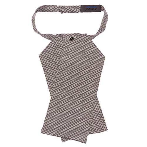 Ascot tie fixed knot Messori cravate grise facile à mettre