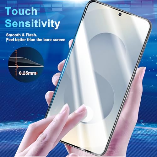 Image of [2+2 Pack] Privacy Screen Protector for Galaxy S25 Plus 5G - 2 Tempered Film with 2 Camera Lens Glass - High Clarity - Anti-Spy Protection - Scratch Resistant - Easy Installation