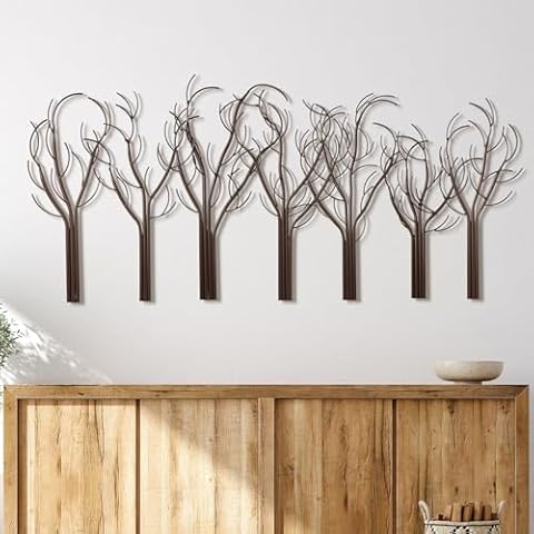 Tandefio 7 Pack Elegant Metal Tree Art Cover