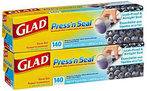 (USA Warehouse) Glad Press’n Seal Wrap (2pk., 140 Square Foot Roll) -/PT# HF983-1754382868