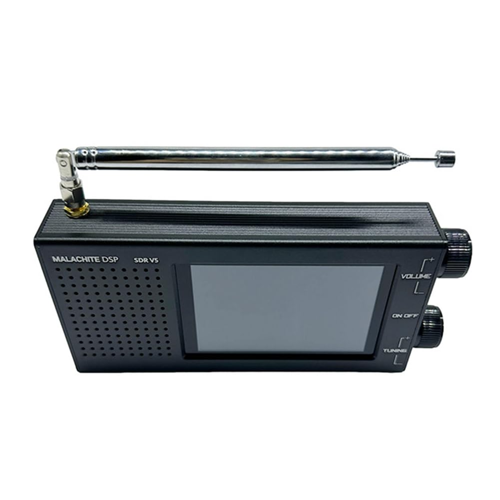 Malaquita Receptor de Radio V5 1.10D Firmware Radio Multifuncional Negro 663 gramos