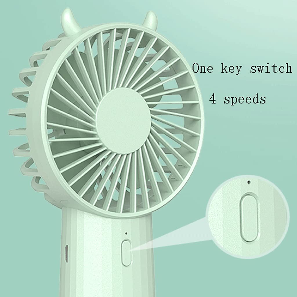 Mini ventilateur puissant, ventilateur de bureau portable, 4 vitesses, ventilateur portable portable, ventilateur personnel USB, ventilateur de refroidissement, maison de camping en plein air Super