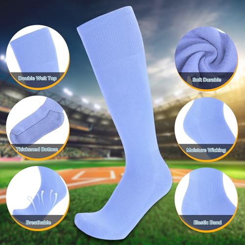 Image of Baseball Socks and Belt Combo for Youth Adult - Softball Socks and Belt for Boys and Girls