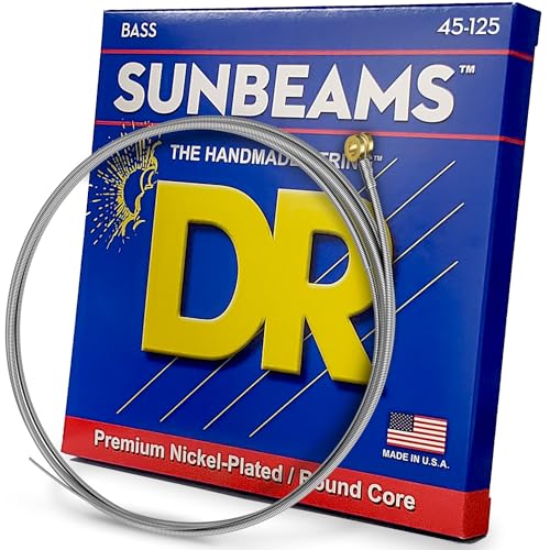 DR Strings Sunbeam - Nickel Plated Round Core 5 String Bass 45-125