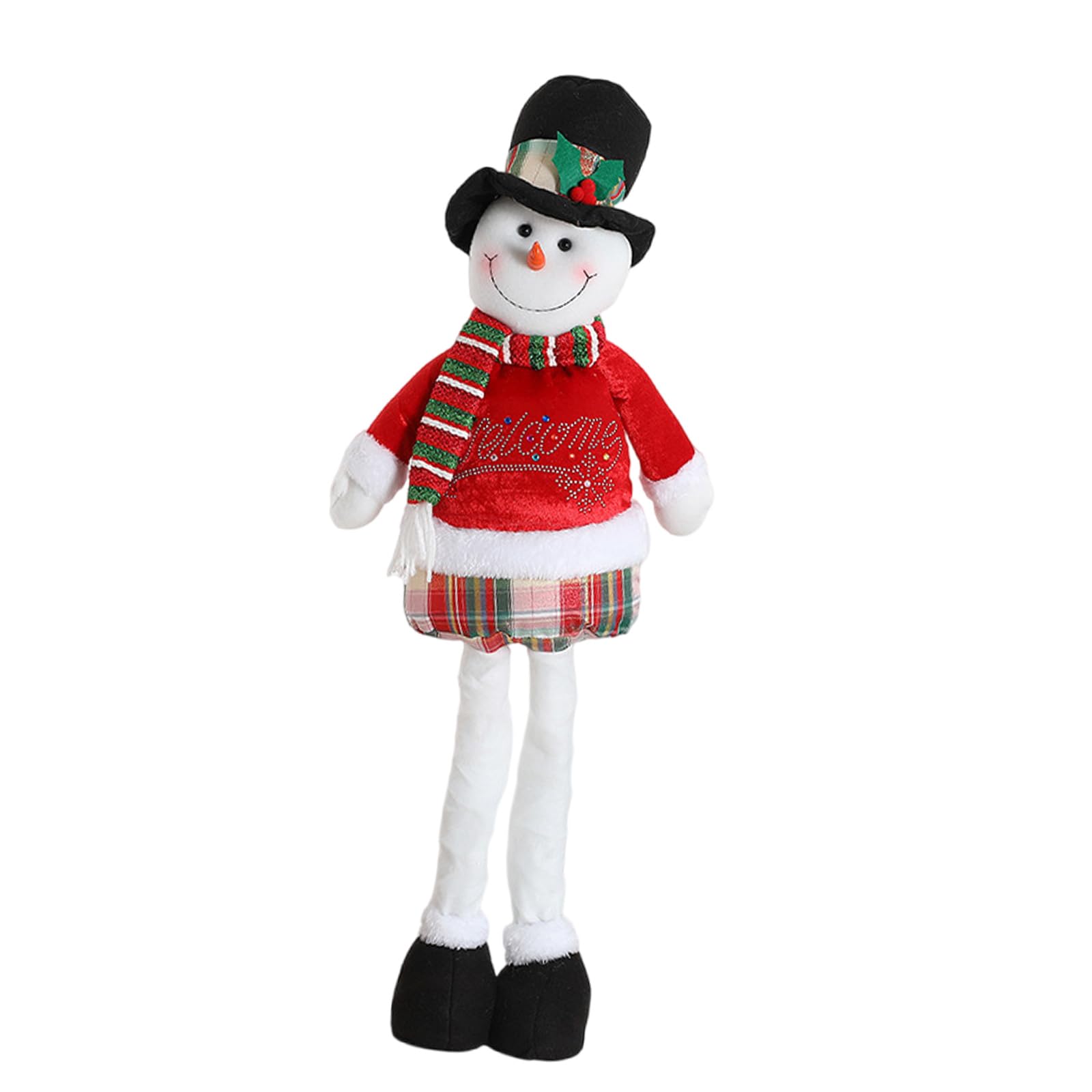 Kalttoy Snowman Telescopic Santa Dolls Christmas Home Decoration Festival Ornament Gifts Practical Accessory For Household Use Festival Ornament