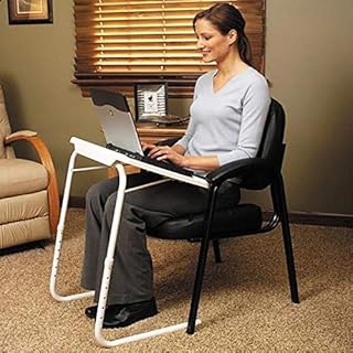 Adjustable Folding Table for TV, Dinner, Laptop, Travel Desk Table Mate