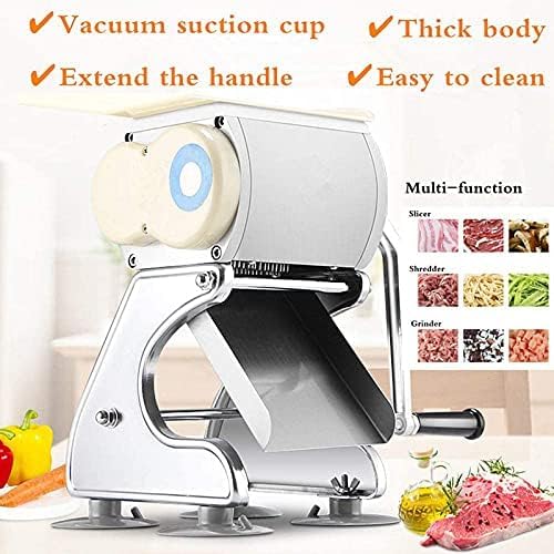 Máquina de corte manual de carne y verduras, trituradora de alta resistencia para uso comercial, herramienta de preparación de alimentos 2 en 1, equipo de cocina de alto rendimiento