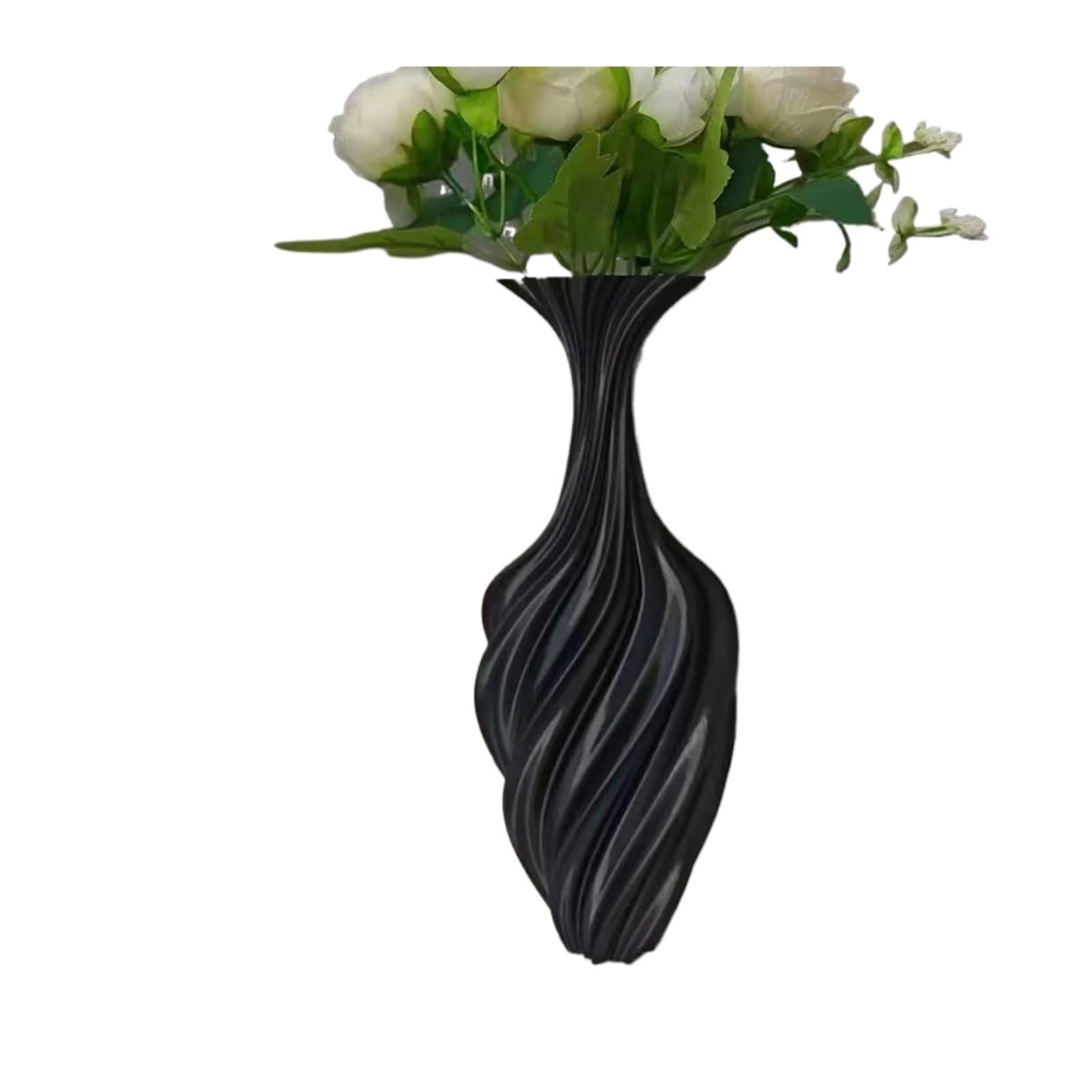 Vase 25cm Modern Home Decor Artistic Flower Arrangement Centerpiece Sculptural(Color05)