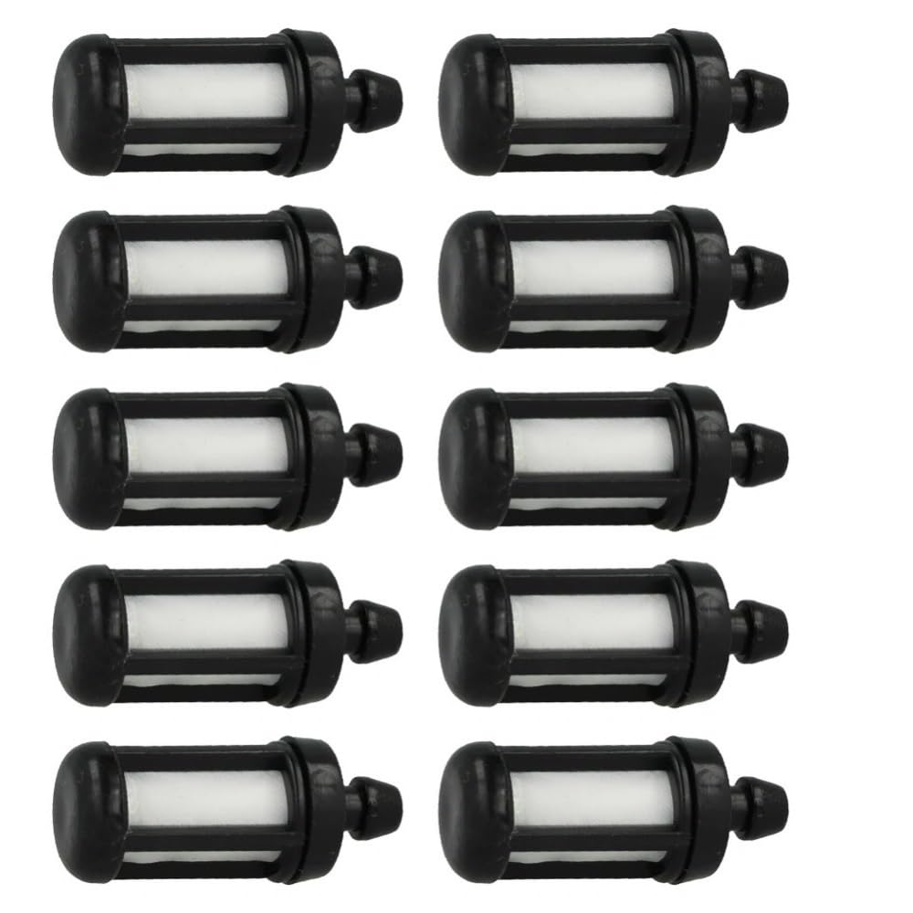 10 filtros de Combustible Aptos for motosierras de jardín, sopladores, carburadores, Herramientas de jardín, cortacésped, Filtro de Combustible MS361 MS381