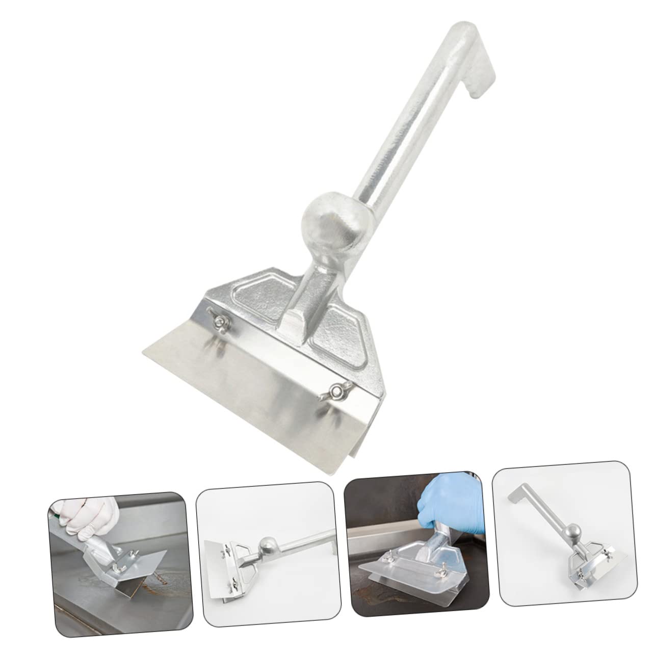 CIYODO Stainless Steel Griddle Scraper Non-Stick Spatula Skillet for Cooking