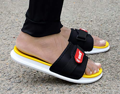 Image of AADI Men's Synthetic Leather Daily Use Casual Sliders /Flip Flop & Slippers