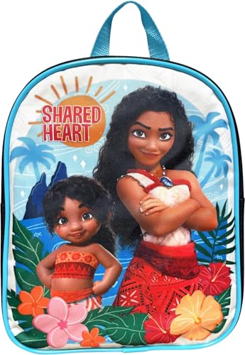 Ruz Moana Mochila infantil licenciada de 25,4 cm, Multi, Small, Coração compartilhado Moana