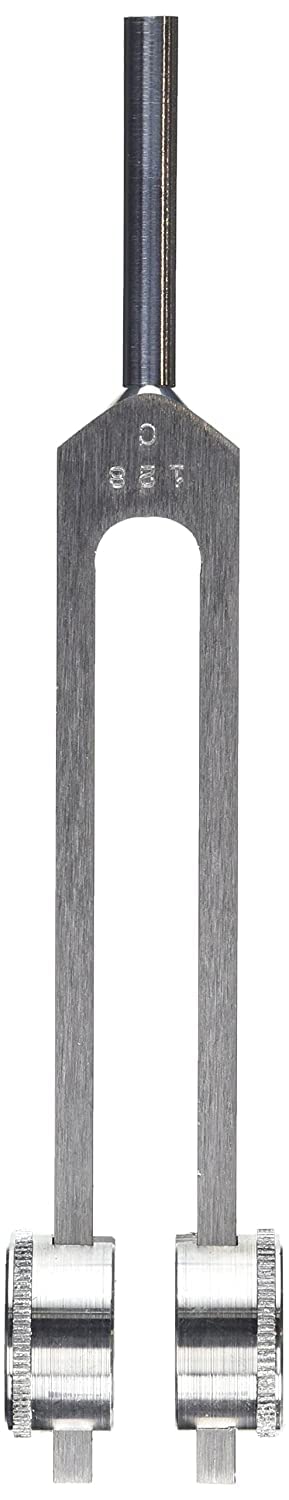 Bhatti 128 Hz Medical-Grade Tuning Fork Instrument with Fixed Weights, Non-Magnetic Aluminum Alloy (C 128)