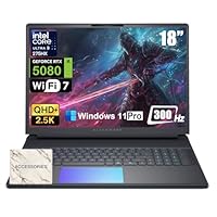 Alienware 18 Area-51 Gaming Laptop - Intel Ultra 9 275HX (24-Core, Up to 5.4GHz), RTX 5080 GDDR7, 16&quot; 2.5K QHD+ 300Hz, 64GB DDR5, 8TB SSD, Backlit KB, w/DVD Drive, Win 11 Pro, Office Lifetime