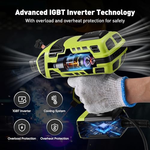 Krovtoy Upgraded Welding Machine, 220V Handheld Welder with IGBT Inverter 6 Variable Current Adjustment,20-120Amp Adjustable Output Current,Suitable for 3/32″- 1/8″ (2.5-3.2mm) Welding rods (Green) 6 Krovtoy Upgraded Welding Machine, 220V Handheld Welder with IGBT Inverter 6 Variable Current Adjustment,20-120Amp Adjustable Output Current,Suitable for 3/32″- 1/8″ (2.5-3.2mm) Welding rods (Green) - Image 6