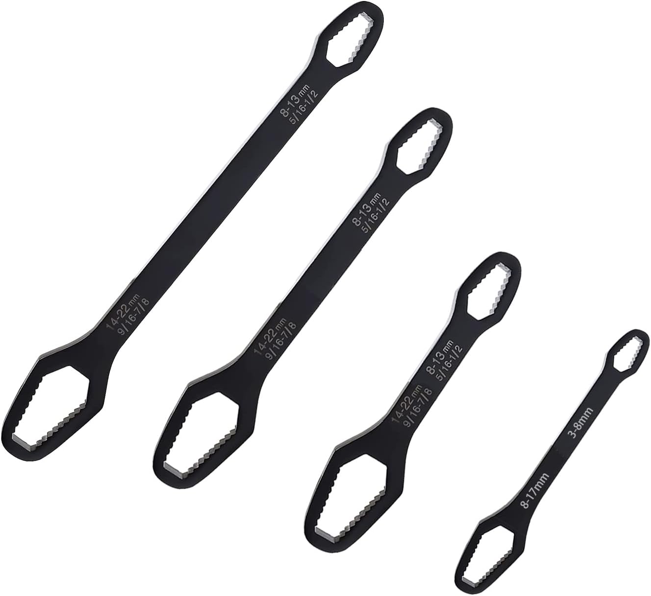 Saipe 4pcs Universal Multifunctional Wrenches set Adjustable Double