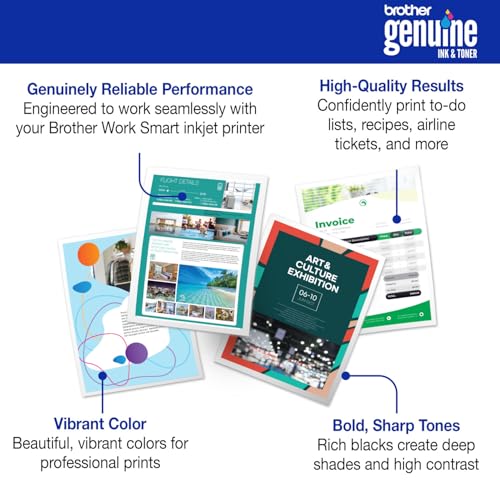 Image of Brother Genuine LC5014PK 4-Pack (1 Each of) Standard Yield Black, Cyan, Magenta, and Yellow Ink Cartridges