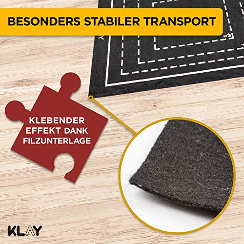 KLAY Puzzlematte – Puzzle Aufbewahrungsrolle 2000 Puzzleteile – Puzzleunterlage – Tragbarer Puzzleteppich – Haftende… – Bild 5