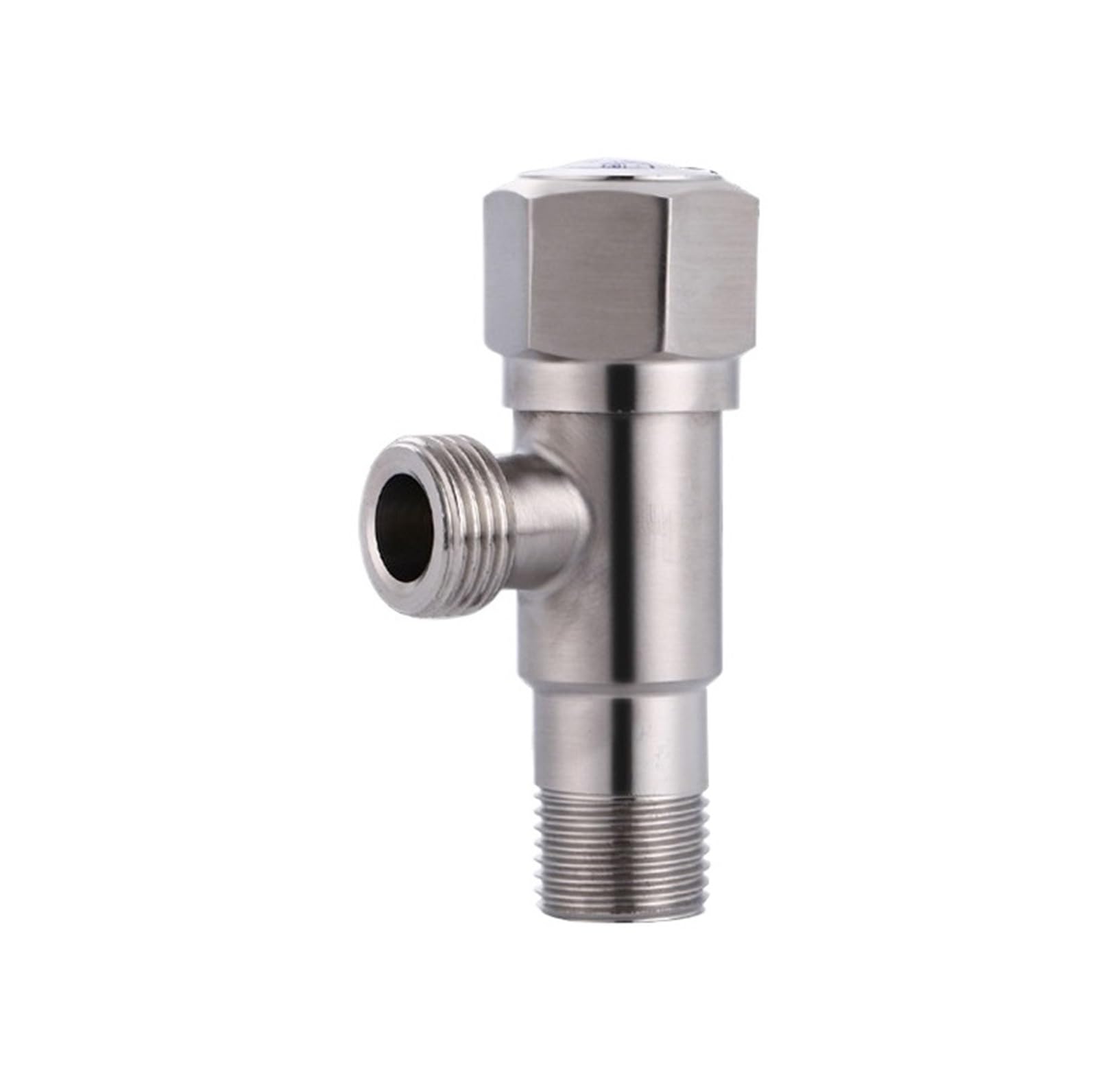 tap Angle Valve, 304 Stainless Steel Angle Valves Thread Hot and Cold Water Stop Faucet Connector for Toilet Basin Bathroom Accessories
