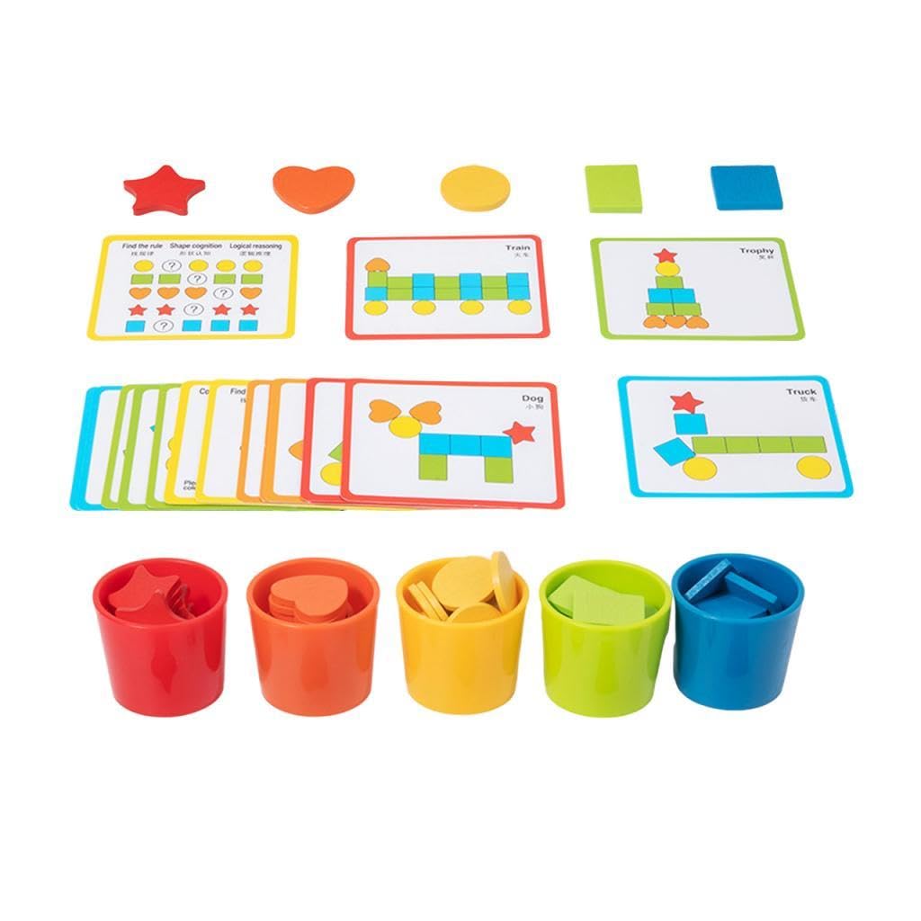 Amazon | Pitycbo 幼児向け色形遊びセット | はめこみ・形合わせ