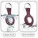 Wanme 3 Stück Hülle für Apple AirTag Anhänger mit Schlüsselanhänger, AirTags Silikon Tragbar Keyring Abdeckung, Schutzhülle für Apple AirTag Case Tracker (Schwarz+Burgund+Grau)