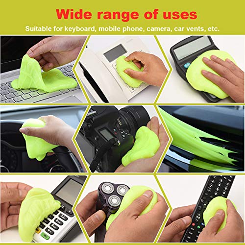 BESTZY Keyboard Cleaner Universele Cleaning Gel - 2 Cans en 2 Borstels Super Clean Snel Verwijderen Vlekken voor PC… - Image 6