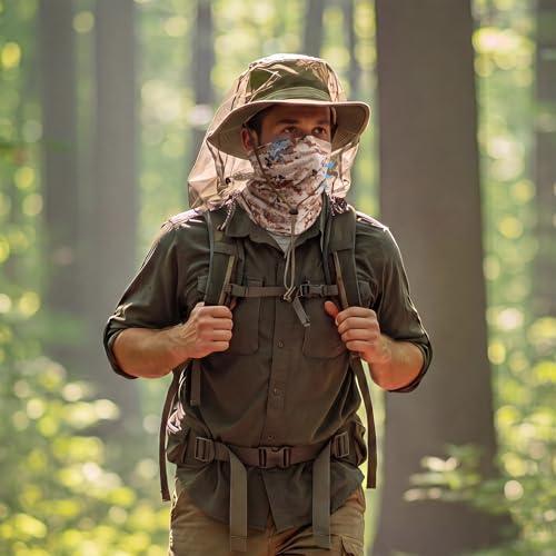 Image of Geyoga 2 /4 Pack Cooling Neck Gaiter Summer Breathable Balaclava Face Mask with Mesh Holes UV Protection Sun Scarf Men Women