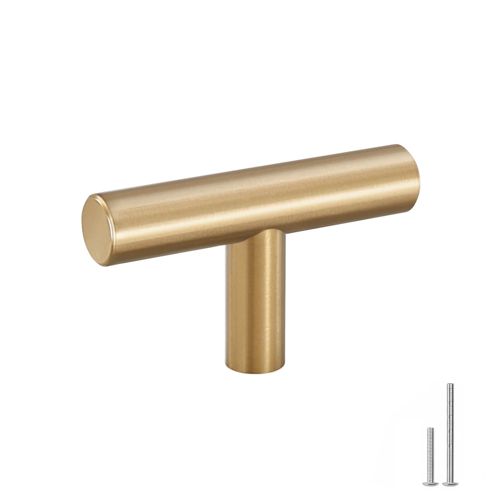 Goldenwarm 10 Pack Gold Cabinet Knobs Brushed Brass Cabinet Knobs, 2Inch — Amazon image 14