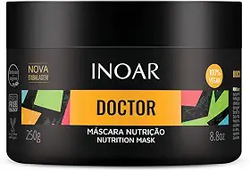 Inoar, Doctor Nutrição Máscara Capilar – Revitalização, Brilho e Maciez com Óleos Naturais para Todos os Tipos de Cabelo - 250g