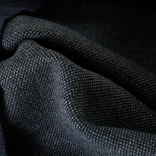 Uillui Mens Striped Vintage Sweater Quarter Zip up Crew Neck Pullover Sweaters Fall Casual Slim Fit Knitted Jumper Sweaters3