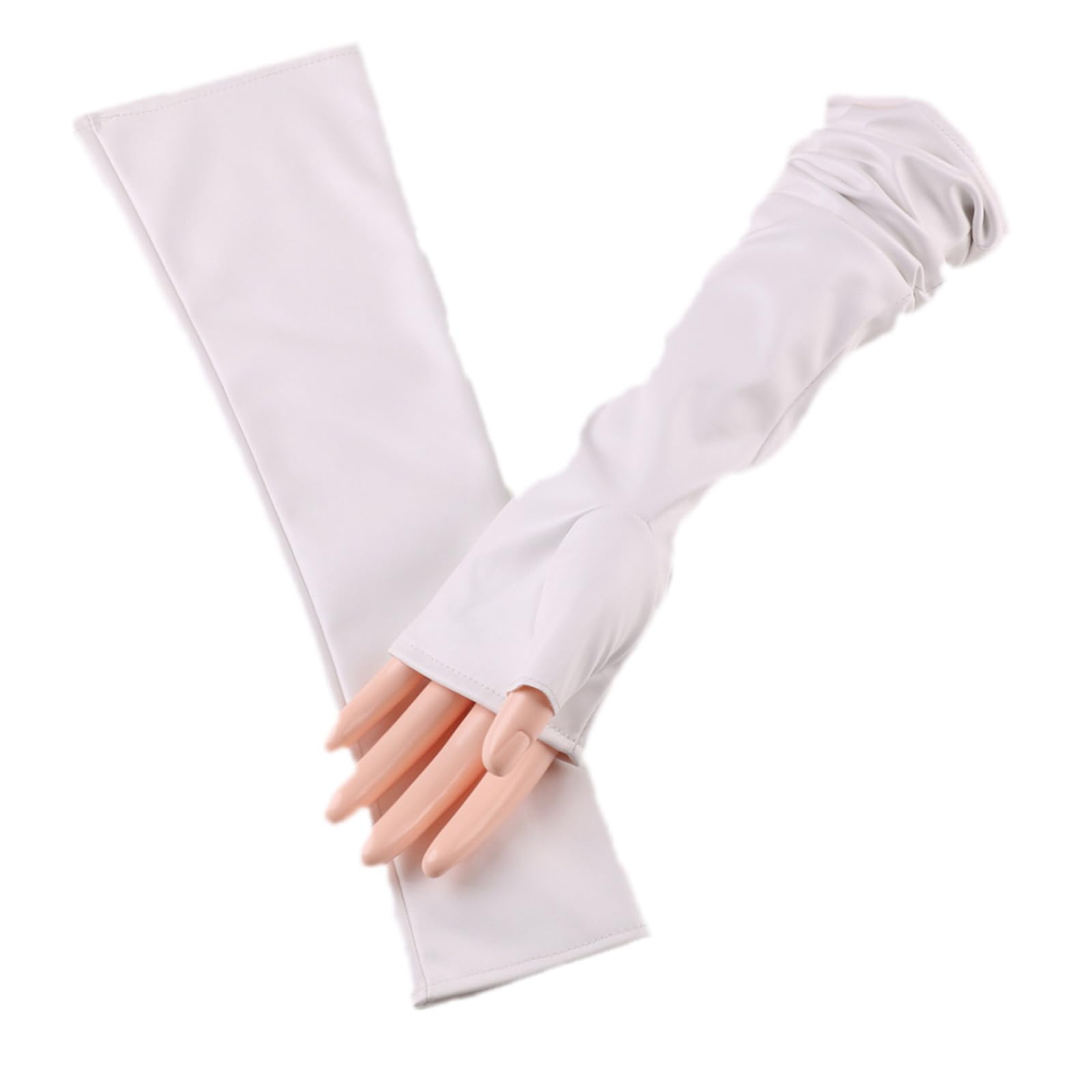 RYUJNDK Elegant Long Gloves French Trend For Wedding Proms For Women And Girls 1920s Theme Musical Operas Dancing